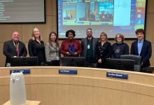  group photo at board meeting